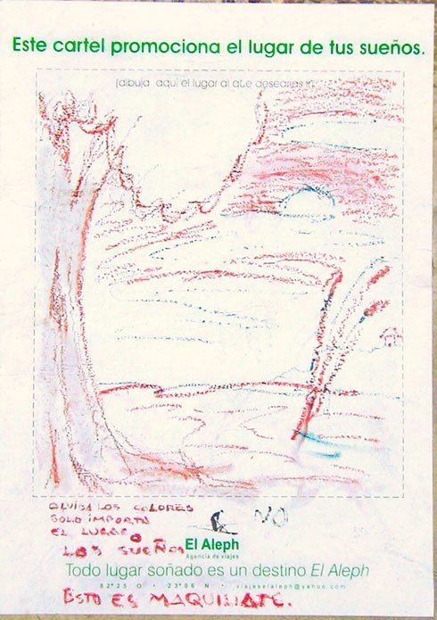 María Victoria Portelles, Lugar soñado, cartel interactivo El Aleph
